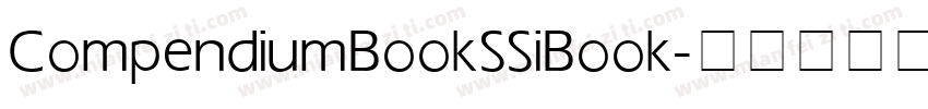Compendium Book SSi Book字体转换